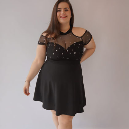 Vestidos fashion para fiesta de noche para gorditas